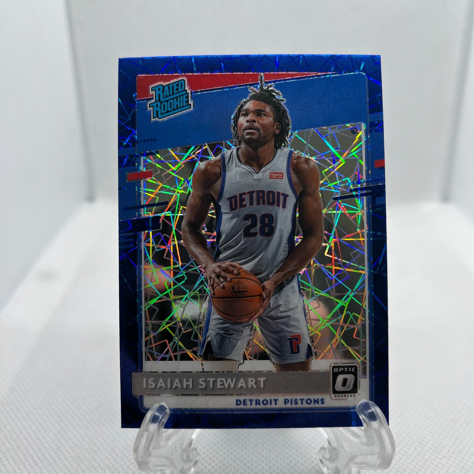 2020-21 Donruss Optic Basketball Isaiah Stewart Blue Velocity Rated Rookie #166