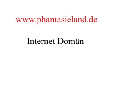 Internet-Domain www.phantasieland.de Privatbesitz, ungenutzt