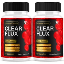 (2 Pack) Clear Flux Pills ClearFlux Advanced Blood Support (120 Capsules)