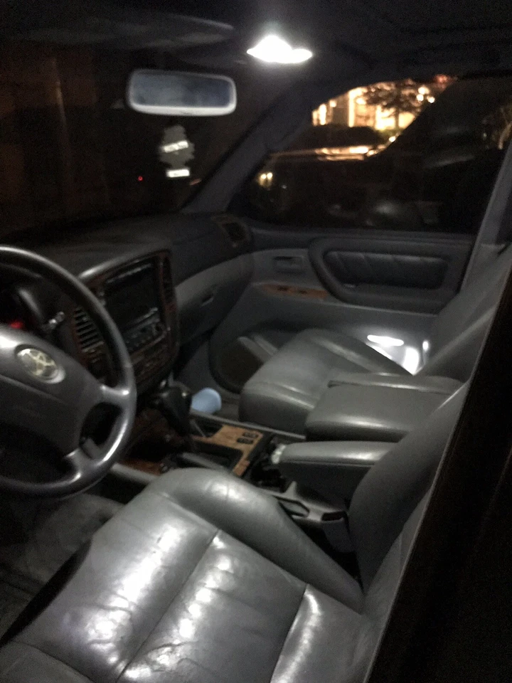 Kit LED Interior Land Cruiser Serie 100 Lx470 98-07 5k Blanco Puro con MAPA ROJO Foto 4 de 4