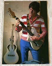 Paul McCartney McCartney II poster '80 Paul McCartney with broken guitar poster!