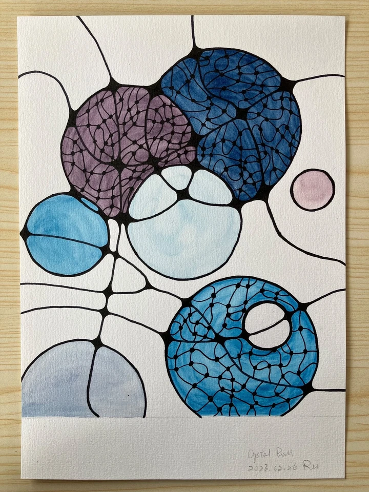 Original abstract painting | NeuroArt | 200gsm | from Artist Life Warrior RU - Image 2 of 3