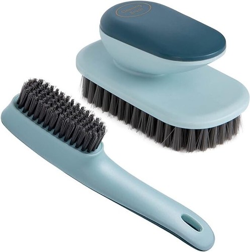 Pack De 2 Cepillos Suaves De Plástico Para Limpieza - Multiusos Para Zapatos, Ropa, Baño Y Hogar, Cerdas Suaves