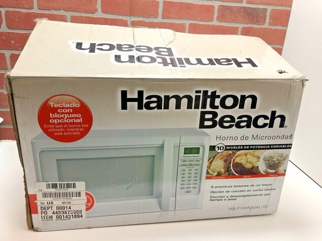 Hamilton beach microwave model hb p100n30al s3