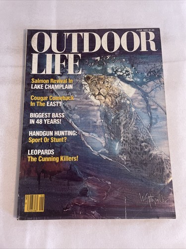 1980 June Outdoor Life Magazine, Salmon Revival, Cougar Comeback (CP52)
