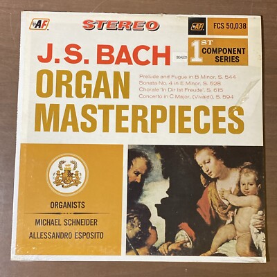 J.S. Bach Organ Masterpieces Sealed Vinyl LP