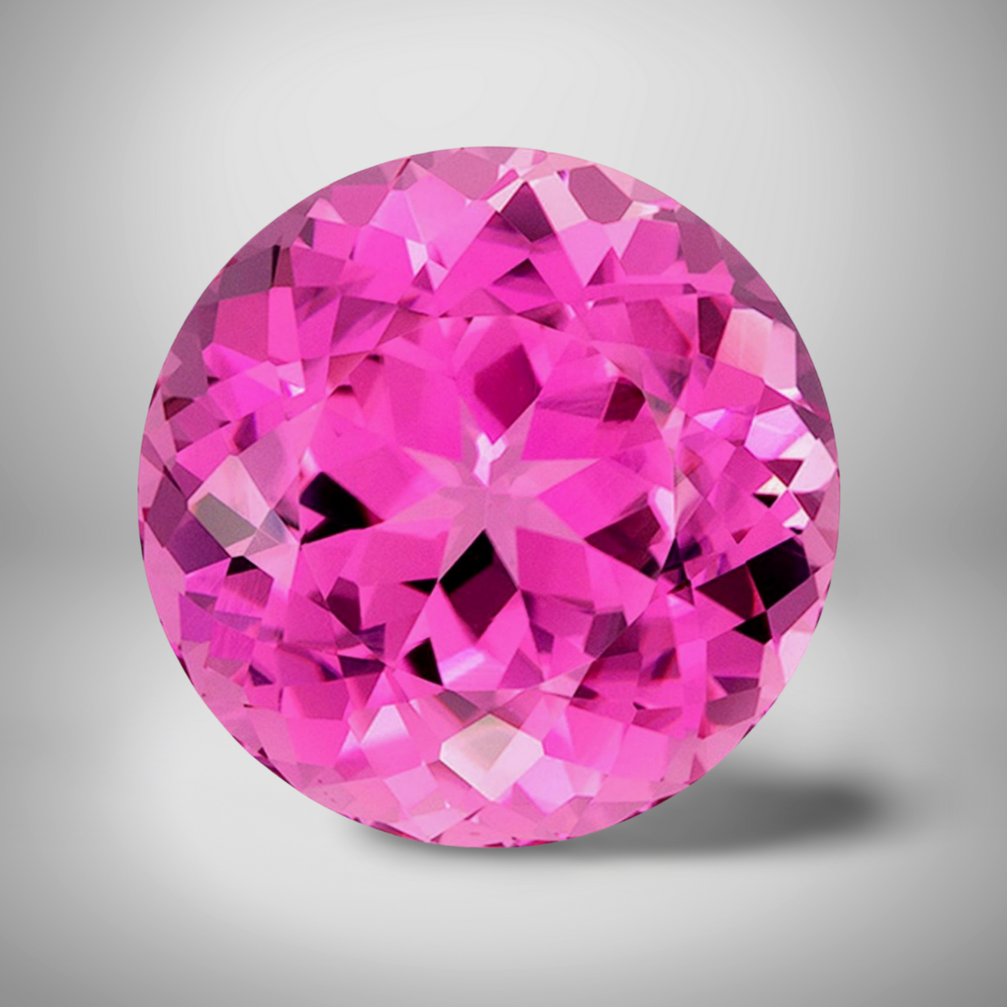 Pink Tourmaline Round Cut Loose Gemstone 6mm 0.61 Cts Lustrous