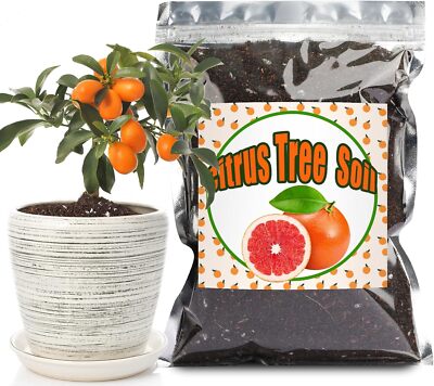 Doter Citrus Tree Potting Soil Mix Organic Loamy Potting Soil for Potted Lemo...