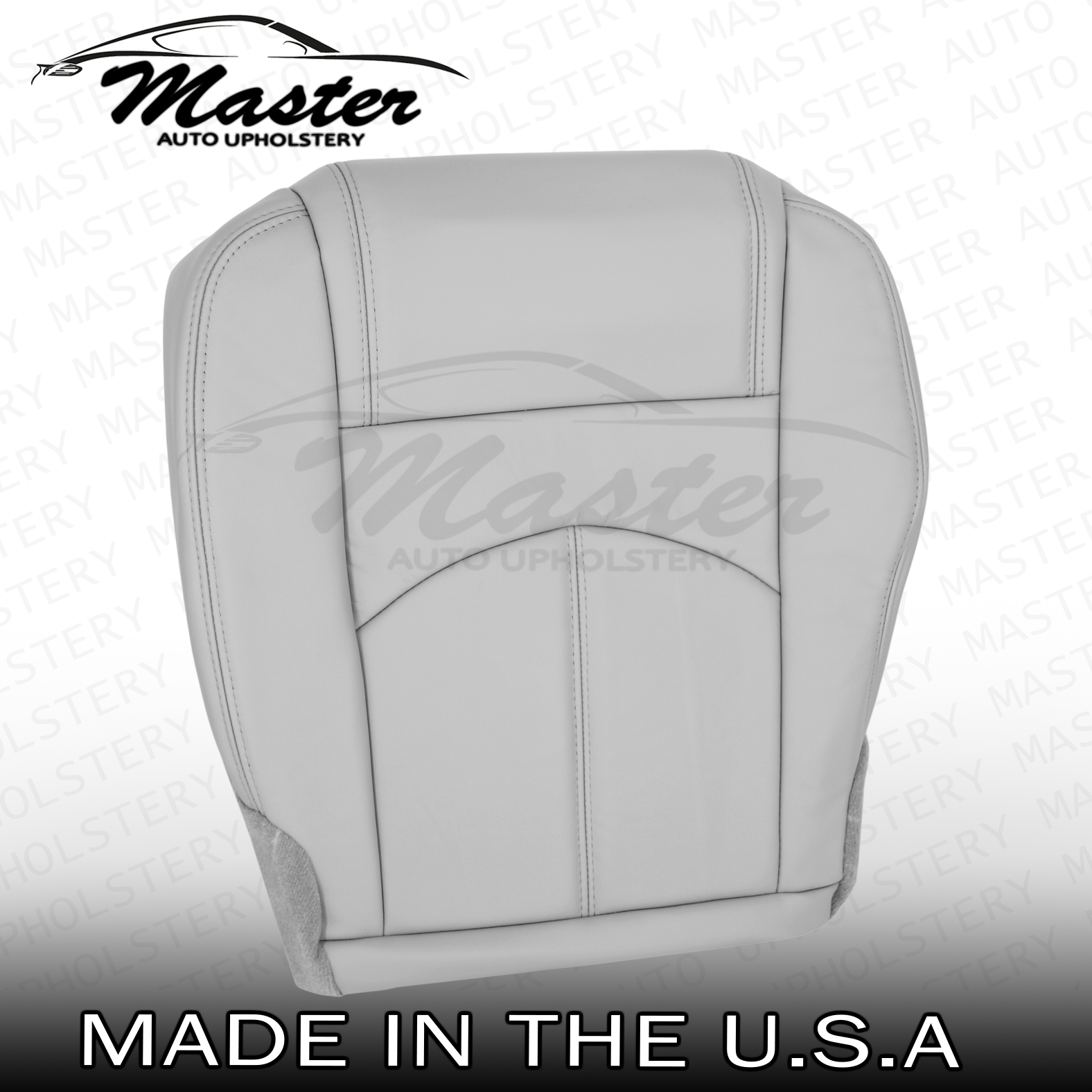 20132017 GMC Acadia Driver Bottom Replacement Leather Seat Cover Gray