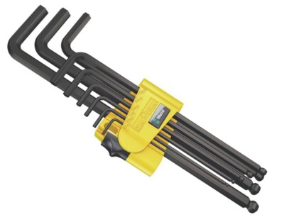 Wera 950/9 Hex-Plus Imperial 1 SB L-key Set Imperial BlackLaser L-Keys 9/Piece