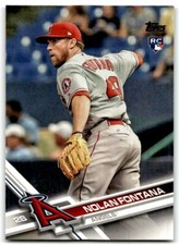 2017 TOPPS UPDATE NOLAN FONTANA RC LOS ANGELES ANGELS #US201