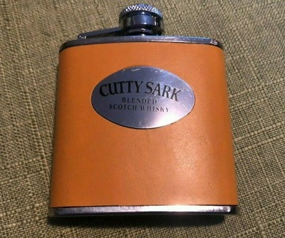 CUTTY SARK BLENDED SCOTCH WHISKY Stainless Steel 3 oz Flask