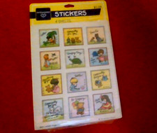 NEW Vintage 80  s Hallmark JOAN WALSH ANGLUND 3 Sticker Sheets-Kids "Hello"/More