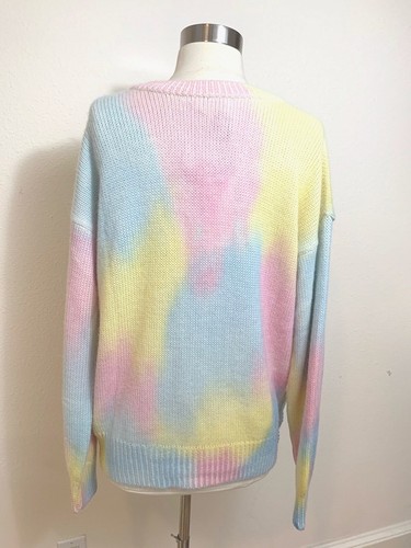 NWT LOVESHACKFANCY NAVEEN V-NECK ALPACA-BLEND FAIRY TALE SWEATER SIZE L $345 - Picture 8 of 11