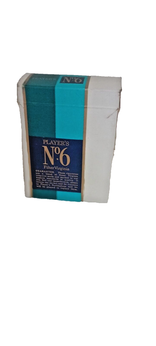 Player's (20) No 6 Middle Tar Empty Flip Top Cigarette Packet