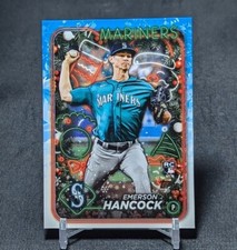 Emerson Hancock Rookie RC 2024 Topps Holiday Baseball Card H197 Seattle Mariners