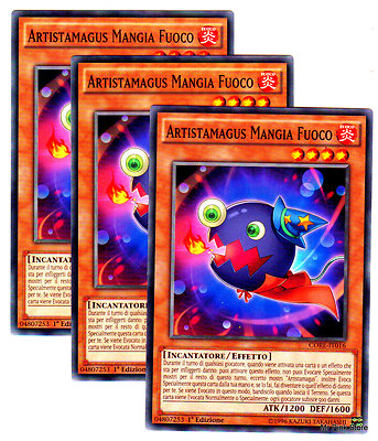 PlaySet 3X ARTISTAMAGUS FEUERESSEN auf Italienisch CORE-IT016 Common YUGIOH