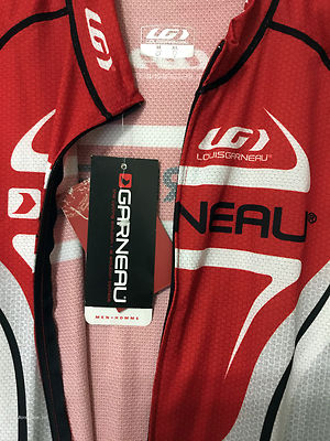 Maglia Da Ciclismo Strada Louis Garneau Vuelta Fondo Uomo – Rosso, Manica Corta, Taglie XS E S