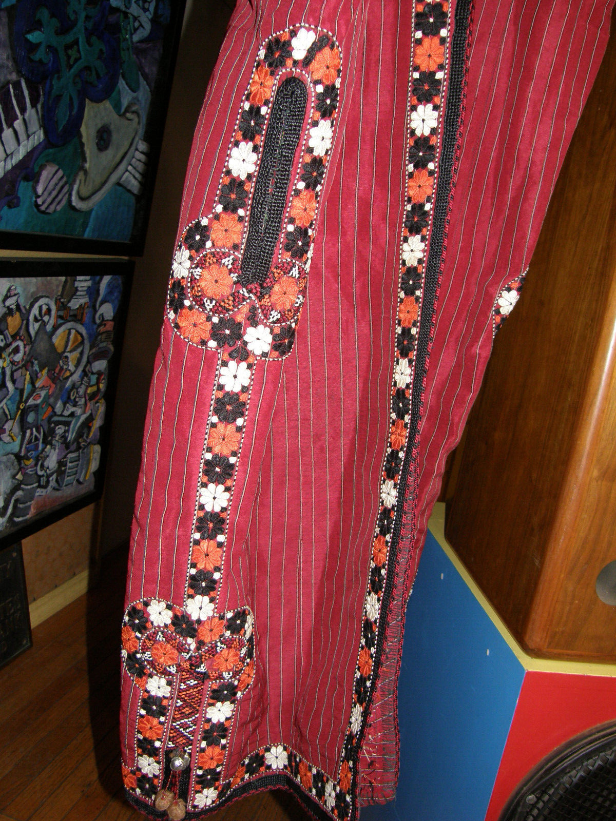 Traditional Turkmen Capan - Coat, Turkmen Silk Em… - image 3