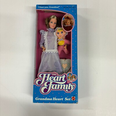 The Heart Family I Love You Grandma (1986) Vintage Mattel Doll Sealed NEW