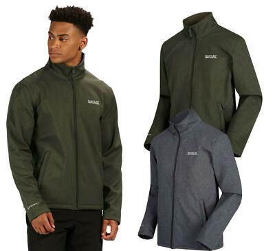 Regatta Herren Full Zip Langarm Carby Softshell Jacke warm Mantel 2 Taschen