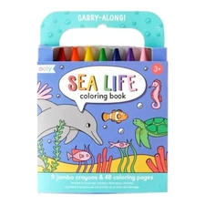 Ooly Carry Along – Sea Life Colouring Book Age3+ 05542