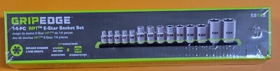 Grip Edge Tools ES14S 14 Pc RPT E Star Socket Set