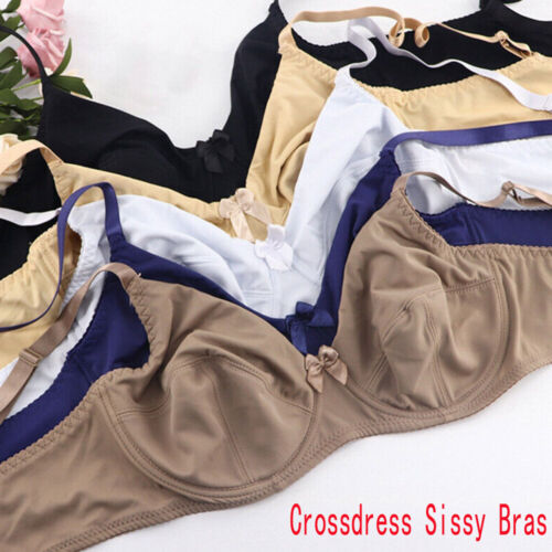 Crossdress Sissy Male Plus Size Bra Underwire Transsexual Sexy Lingerie Bralette - Picture 1 of 26