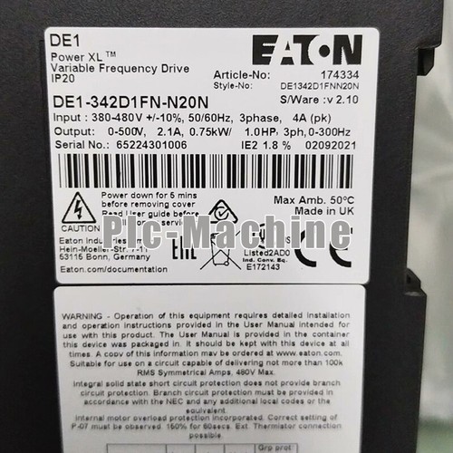 1 Stück Neu Eaton DE1-342D1FN-N20N DE1342D1FNN20N POWER XL STARTER MOELLER