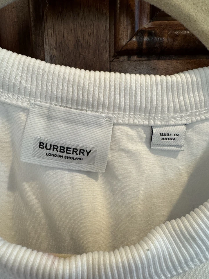 Sudadera de gran tamaño con panel a cuadros Burberry mediana Foto 3 de 4