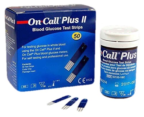200 On Call Plus II Blood Glucose Meter Test Strip
