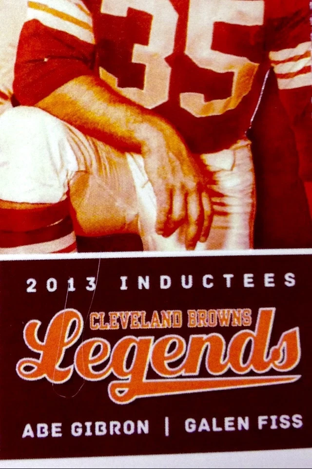 '13 Cleveland Browns NFL Fútbol LEYENDAS Foto Tic Stub Kosar Chubb Thomas Sipe Foto 3 de 3