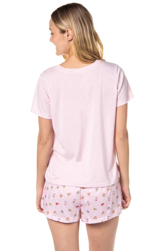 Gilmore Girls Womens' Coffee Life's Short Sleeve and Short Pajama Set | Comfortable Sleepwear | Summer Pajamas