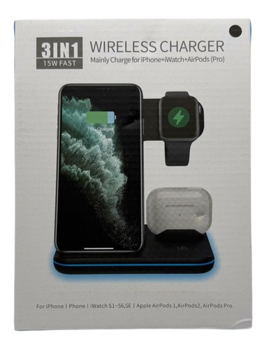Wireless Chargers Lot (3 In 1 Charging Stand & Belkin Wireless Charging Pad) - Picture 5 of 7