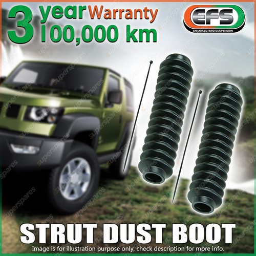 Pair Rear EFS Strut Dust Boots for Toyota Hilux 4WD VIGO KUN26 05-15 - Picture 2 of 2