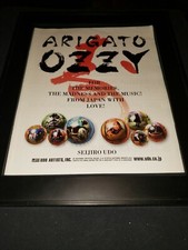 Ozzy Osbourne 35th Anniversary UDO Japan Rare Original Promo Poster Ad Framed!