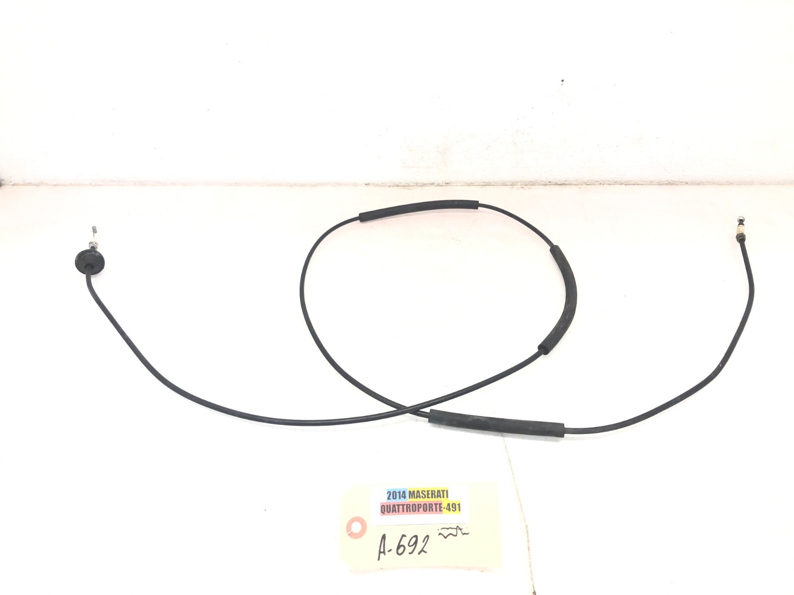 2014-2021 MASERATI QUATTROPORTE HOOD BONNET LOCK LATCH RELEASE OPENER CABLE OEM