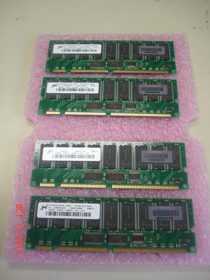 3X-MS810-EA 1GB (4 x 256MB) MEMORY KIT 4  ALPHASERVER DS20L PC100 SYNCH CL2 ECC - Image 4 of 4