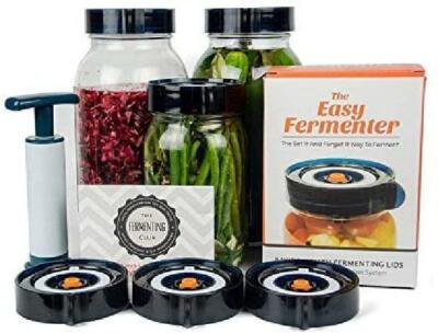Wide Mouth Lid Kit: Simplified Fermenting In Jars Not Crock Pots! Make Sauerkrau