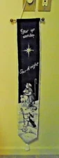 Christmas Bell Pull Tapestry With Lights "Star Of Wonder" "Star Of Night"