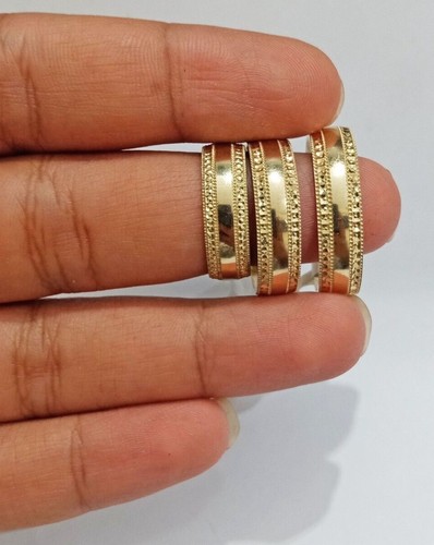 10k Yellow Gold Ring Band Men's Engagement Real 10kt gold SIZE 8 RESIZE - Picture 6 of 6