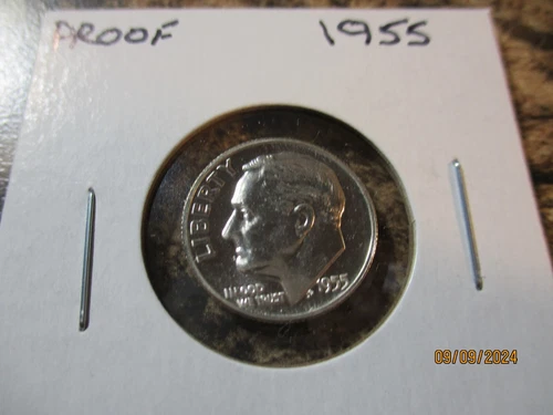 1955 ROOSEVELT DIME PROOF   40