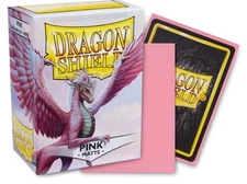 Dragon Shield Standard Size Matte Pink Sleeves 100 CT for MTG / Pokemon + More