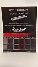 ACCUTRONICS REVERB MARSHALL GUITAR AMPLIFIERS AD - 11X8.5 - PRINT AD.  6
