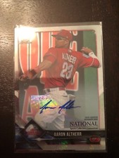 2018 Bowman Chrome Topps The National Redemption /30 Aaron Altherr Auto