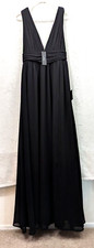 Lulus sz S Long Party Maxi Dress black sleeveless tank lined pary 0891