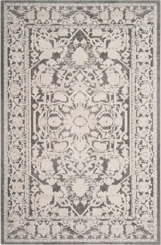 SAFAVIEH Reflection Collection Accent Rug - 2'3" x 3', Dark Grey & Cream, Vintag - Picture 1 of 3