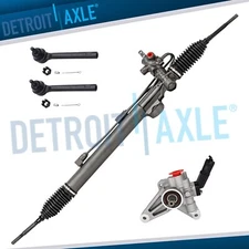 Complete Power Steering Pump Rack and Pinion Tie Rods Kit for Honda Odyssey 3.5L