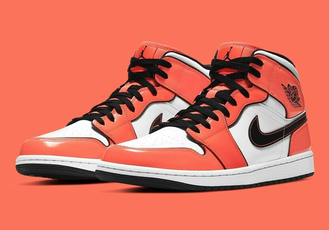 Air Jordan 1 Mid SE (GS) Size 6Y Turf Orange/Black-White Air Jordan 1 Mid SE (GS) Size 6Y Turf Orange/Black-White