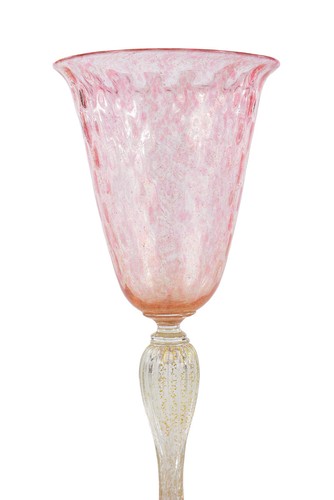 Murano Rosa Salviati - Bellissimo Set di 3 Bicchieri da Vino - anni '20 - Foto 3 di 5